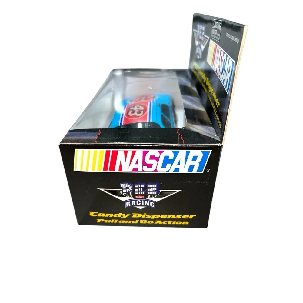Blue Nascar Racing #43 Richard Petty PEZ Candy Dispenser Pull And Go Toy‎ Car